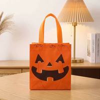 Sacs de bonbons d'Halloween en non-tissé laminé multicolores en gros, réutilisables, mignons, à motifs de dessins animés, pour cadeaux de fête d'anniversaire d'enfants