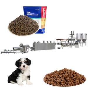 New Large Full Automatic Twin Screw Pet Feed Production Line PLC Controlled Stainless Steel 304 Dog & Cat Food Extruder - Product Image 2