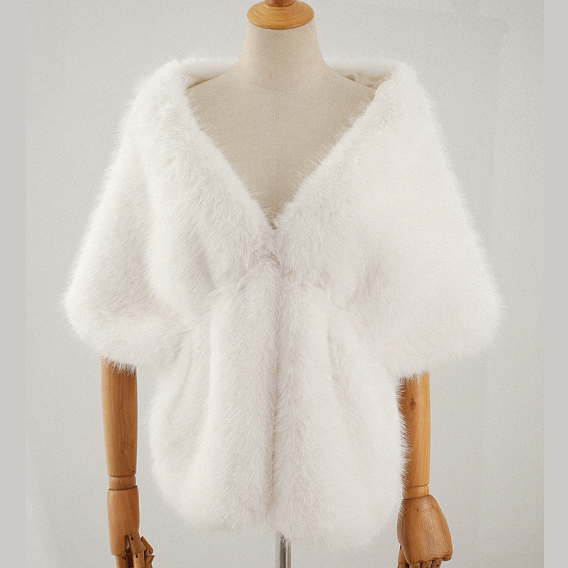Шаль из искусственного меха Свадебные аксессуары tapado para vestido fiesta chal para mujer elegante bufanda boleros de mujer