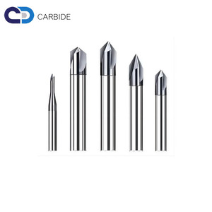 Frese in carburo di tungsteno diametro 2-12mm 90 gradi 120 gradi smusso 3 flauti fresatrice CNC a forma di fresa a V fresa - Product Image 2