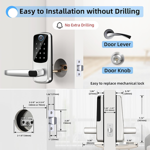 Intelligent Home Apartment Security <strong>Digital</strong> Password Fingerprint Deadbolt Electronic Ttlock Tuya WiFi Smart <strong>Door</strong> Lock for Airbnb - Product Image 6