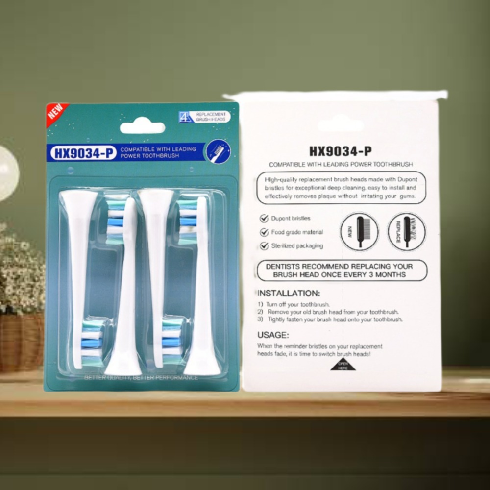 Advanced Smart Electric Toothbrush Head with Indicators for Easy Replacement for Hotels and Households