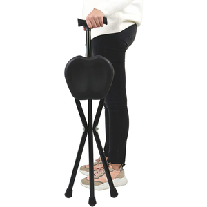 Bastone da Passeggio Pieghevole con Sedile, Bastone con Seduta Nera PEPE P10017 - Product Image 6