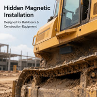 Traceur GPS magnétique Trevaron Auto 5200mAh pour bulldozer et engins lourds, suivi en temps réel via application, dispositif d'alerte de mouvement avec géolocalisation