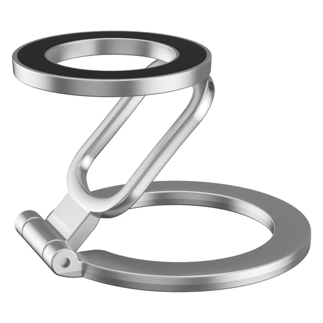 Magnetic Folding Metal Zinc Alloy Phone Hooks Holder Magnet Mount Finger Stick Custom for Magsafe Phone Case