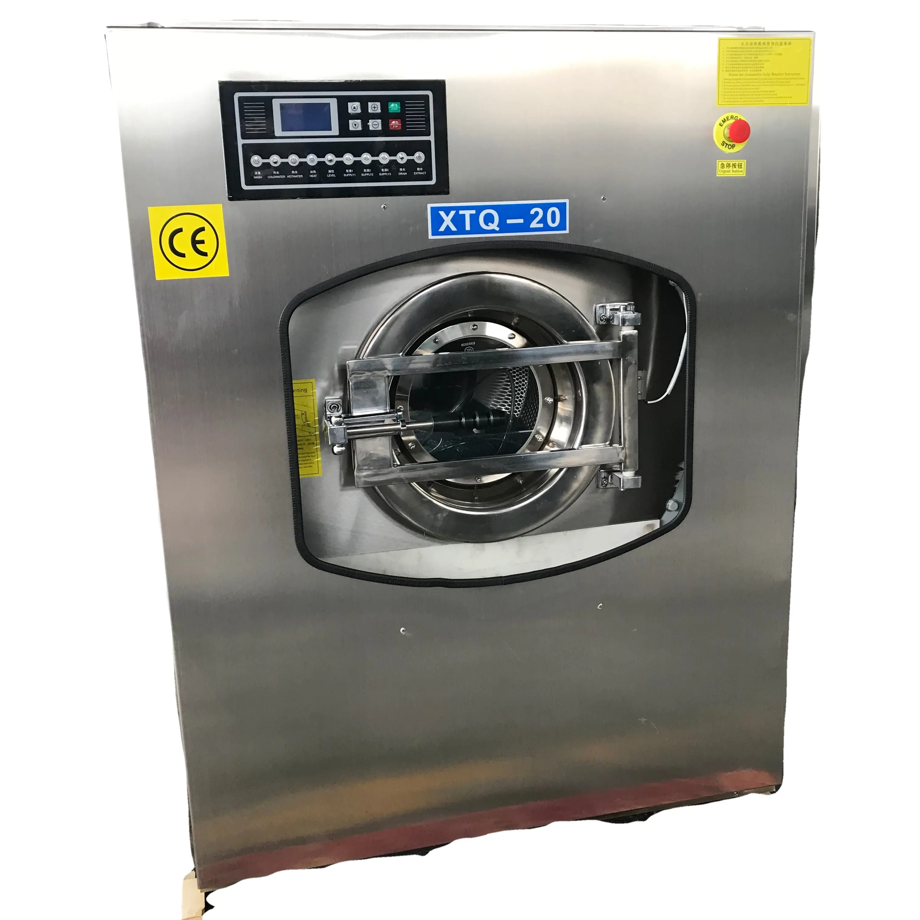 Lavadora de ropa automática de alta resistencia de 25kg, lavadora industrial para tienda de lavandería