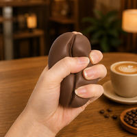 Jouet anti-stress de bureau en forme de grains de café, blocs de construction moelleux et craquelaux, boîte surprise, cadeau de Noël, jouets fantaisie, vente en gros