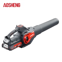 Беспроводная ручная воздуходувка AOSHENG 40 в, электрическая литиевая батарея, воздуходувка для сада