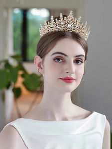 تيجان ملكية فضية مرصعة بالكريستال وأحجار الراين من تشجيانغ، إكسسوارات شعر عرائس بتصميم عتيق للحفلات العصرية - Product Image 6