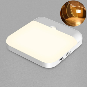 Lámpara de batería recargable por USB, Sensor de movimiento con Mini luz nocturna, luces LED para armario - Product Image 2