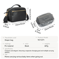 Sac à langer en cuir PU OEM/ODM pour bébés, sac à couches pour maman et bébé, imperméable, portable, avec table à langer, pour la vente en gros