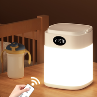 Lampe de chevet LED à télécommande, rechargeable par USB, veilleuse, protection des yeux, lampe de table flexible E26