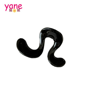 Women's Fall and Winter Relaxed High Ponytail Half Tie Hair <strong>Fascinator</strong> Geometric Wave <strong>Small</strong> Clip Made of Acetate Temperament - Product Image 6