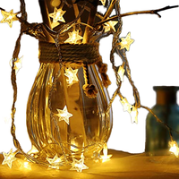 Lampu Garland Natal 10m Tahan Air untuk Luar Ruangan, 8 Fungsi Lampu LED Bintang untuk Dekorasi Natal, Pesta, dan Berkemah
