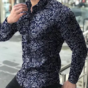 Mens Clothes Stylish Workout Check Design Long, Sleeve Formal Casual Plus Size Mens Clothing Shirts Dress Shirt For Men/