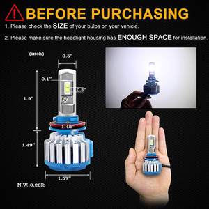 T1 <span class=keywords><strong>Led</strong></span> xe Bóng Đèn Pha H1 H7 H4 HI-LO chùm tự động đèn pha 80 Wát trắng siêu Sáng 9005 9006 12V 24V đèn cho xe tải xe ô tô - Product Image 3