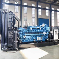 Générateur diesel à châssis ouvert Baudouin, triphasé, 50/60 Hz, 1500-3000 kW, tension nominale 240 V, ATS, 1800 tr/min, différents modèles
