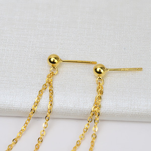 Wenchi S925 - Pendientes Largos de Plata con Doble Cadena y Múltiples Cuentas, con Borla, para Mujer, con Perlas Colgantes, Modelo 16164 - Product Image 2