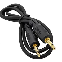 Cable de plomo de parche Eurorack chapado en oro 3,5mm 1/8 "Mono LED CV Cables de parche para sintetizadores modulares Eurorack