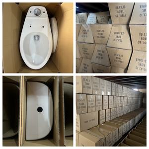 Best Selling Modern Chinese Cerâmica de duas peças Banheiros e Pedestal Bacia Define Dual-Flush com P-Trap & S-Trap para Banheiro - Product Image 5