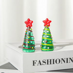 Figuras Decorativas de Árbol de Navidad de Cristal, Adornos de Cristal para Mesa, Decoración Navideña para Mesa, Centro de Mesa Festivo - Product Image 4