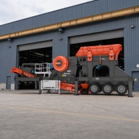 Concasseur à mâchoires pour béton 400 TPH pour le recyclage des déchets de construction et l'opération de concassage de blocs de béton