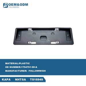 Followish mô hình <span class=keywords><strong>S</strong></span> 2022 2023 2024 2025 xe nhựa bảo vệ phần 1754791-00-một tấm giấy phép phía trước cho Tesla - Product Image 2