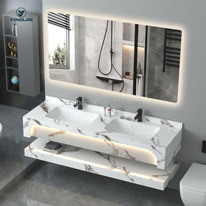 <span class=keywords><strong>Colonne</strong></span> en pierre frittée sur pied, lavabo en céramique intégré sans joint, meuble <span class=keywords><strong>de</strong></span> <span class=keywords><strong>salle</strong></span> <span class=keywords><strong>de</strong></span> <span class=keywords><strong>bain</strong></span> personnalisé - Product Image 5