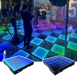 Panneau LED de sol sans fil personnalisé, éclairage magnétique <span class=keywords><strong>portable</strong></span> pour mariage et fête, éclairage infini, miroir 3D, piste de danse LED - Product Image 4