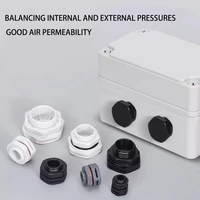 Soupape de ventilation automatique étanche IP68 en nylon à visser M5 M6 M8 M12 M16 M20 pour équilibrage de pression