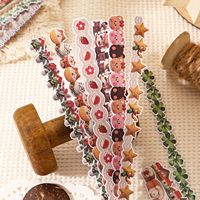 20 autocollants par paquet, autocollants de bordure style tricot rétro pour décorations de bullet journal
