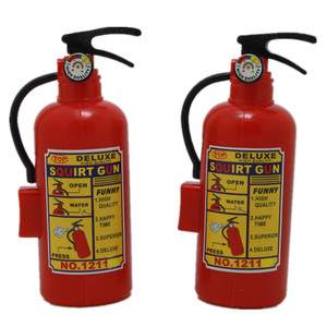 Pistola de agua con extintor de incendios para niños creativos, juguete unisex de plástico de 4x3,8x11 cm para jugar en verano - Product Image 2