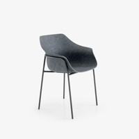 Chaise de bureau empilable en feutre recyclé PET, écologique, durable et acoustique, pour salle de conférence, espace de travail, salon