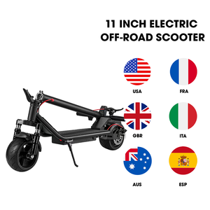 Scooter Todoterreno de Alta Potencia 48V 25AH con Doble Motor de 500W y Neumáticos Anchos para Adultos, Scooter Plegable de 250W para Ocio en la Ciudad - Product Image 1