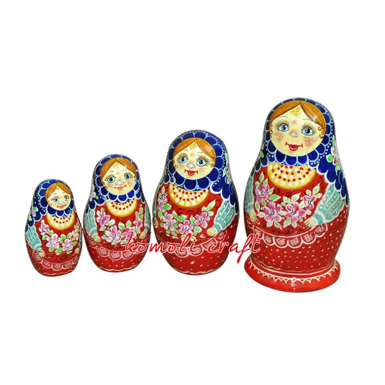 Matryoshka bonecas russas de nidificação bonecas masha boneca de papel machê