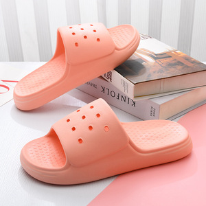 Sandales d'été pour femmes en EVA, antidérapantes, respirantes, pour l'intérieur et l'extérieur, légères, confortables, bout rond, couleur unie - Product Image 3