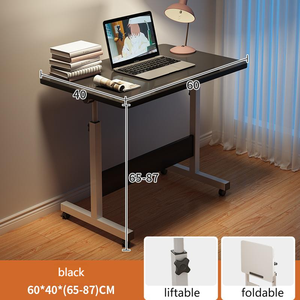 Modern taşınabilir eğitim & toplantı masası katlanır dizüstü bilgisayar masası tekerlekler ofis mobilyaları ev kullanımı için dayanıklı plaka malzemesi - Product Image 4