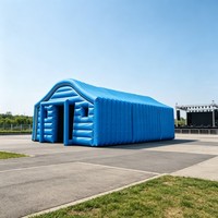 Tente publicitaire gonflable en PVC avec grand toit arqué pour la planification d'événements, le marketing, les expositions et la promotion de marque