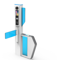 Portillon de ski robuste en acier inoxydable pour entrée de station, avec fonction tourniquet RFID/Automatique