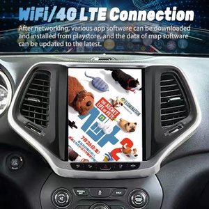 เครื่องเล่นวิดีโอหน้าจอ10.4 "IPS สำหรับ Jeep Cherokee ระบบนำทาง2014 2019จีพีเอสแอนดรอยด์สเตอริโออัตโนมัติ QLED 5G ไร้สาย CarPlay - Product Image 6