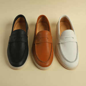 Chaussures Oxford classiques à lacets en cuir de qualité supérieure, chaussures habillées formelles pour le bureau - Product Image 2