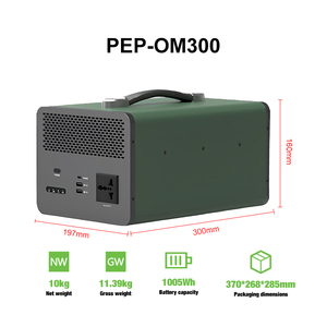 แบตเตอรี่ LiFePo4 3.2V 1005Wh ขายดีที่สุด 300W 300 วัตต์ สำหรับใช้ในบ้าน ชุดสำรองไฟฉุกเฉิน PD 20W สถานีไฟฟ้าพกพา เครื่องกำเนิดพลังงานแสงอาทิตย์สำหรับบ้านและแคมป์ปิ้ง - Product Image 2