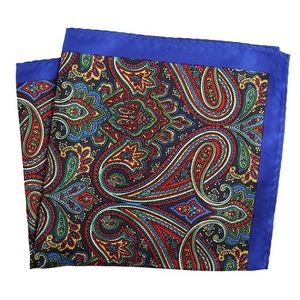 Grande su misura 33X33 CM fazzoletto da taschino per abiti da uomo motivo floreale Paisley fiore Plaid Design poliestere per la propria tasca - Product Image 5