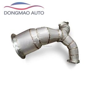 Convient pour <span class=keywords><strong>Audi</strong></span> S4 <span class=keywords><strong>S5</strong></span> 3.0T 2019-2025, tuyau d'échappement automobile en acier inoxydable haute performance avec débit élevé - Product Image 3