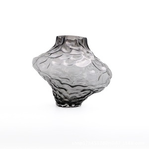 Nordic Valley vaso di vetro Canyon soggiorno trasparente composizione floreale ninfea luce di lusso arte creativa di fascia alta - Product Image 3