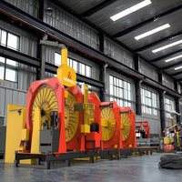 Mesin pembuat kandang Rebar koreksi kesalahan AI 800-2500mm Diameter adaptasi CNC stasiun kerja las kandang Rebar cerdas