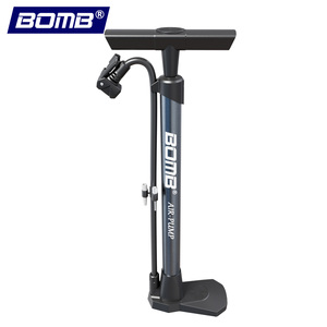 Pompe à air pour vélo BOMO, 160 PSI, haute pression, poignée ergonomique légère, base stable pour VTT et vélo de route - Product Image 1