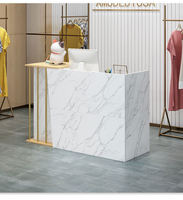 Comptoir de Caisse Moderne Minimaliste pour Magasin de Vêtements, Petit Comptoir, Bar Commercial, Salon de Coiffure, Salon de Beauté, Bureau d'Accueil