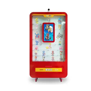 Máquina expendedora inteligente de juguetes de felpa para niños, juguete de moda de color Ed con sección de exhibición y luz de colores