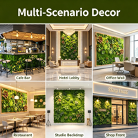 Plantes artificielles avec cadre, décoration murale suspendue, feuillage suspendu pour salon, toile de fond intérieure et extérieure